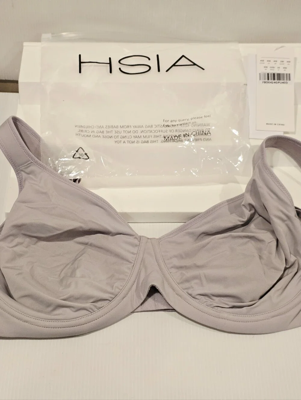 HSIA Joan Ultimate Soft T-shirt Unlined Underwire Minimizer Bra 40D